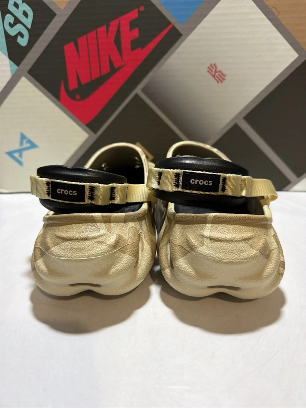 Crocs Echo Clogs Camo Tan Grey 211981-2YJ Mens Size 9 NWT